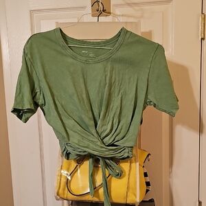 Women's Aeri Green Crop Top